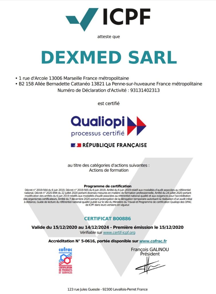 Certificat Qualiopi